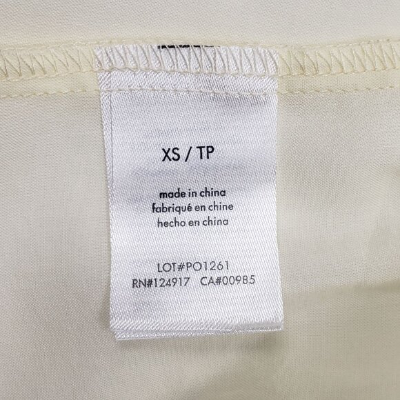 We Wore What Flowy Triangle Cami Womens XS Ivory Poplin/Voile Casual Summer Top - Picture 10 of 16